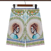 Casablanca Multi Color Printed Short #347